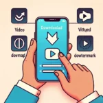 "Panduan langkah demi langkah untuk mengunduh video TikTok tanpa watermark, dengan tampilan antarmuka aplikasi yang mudah digunakan."